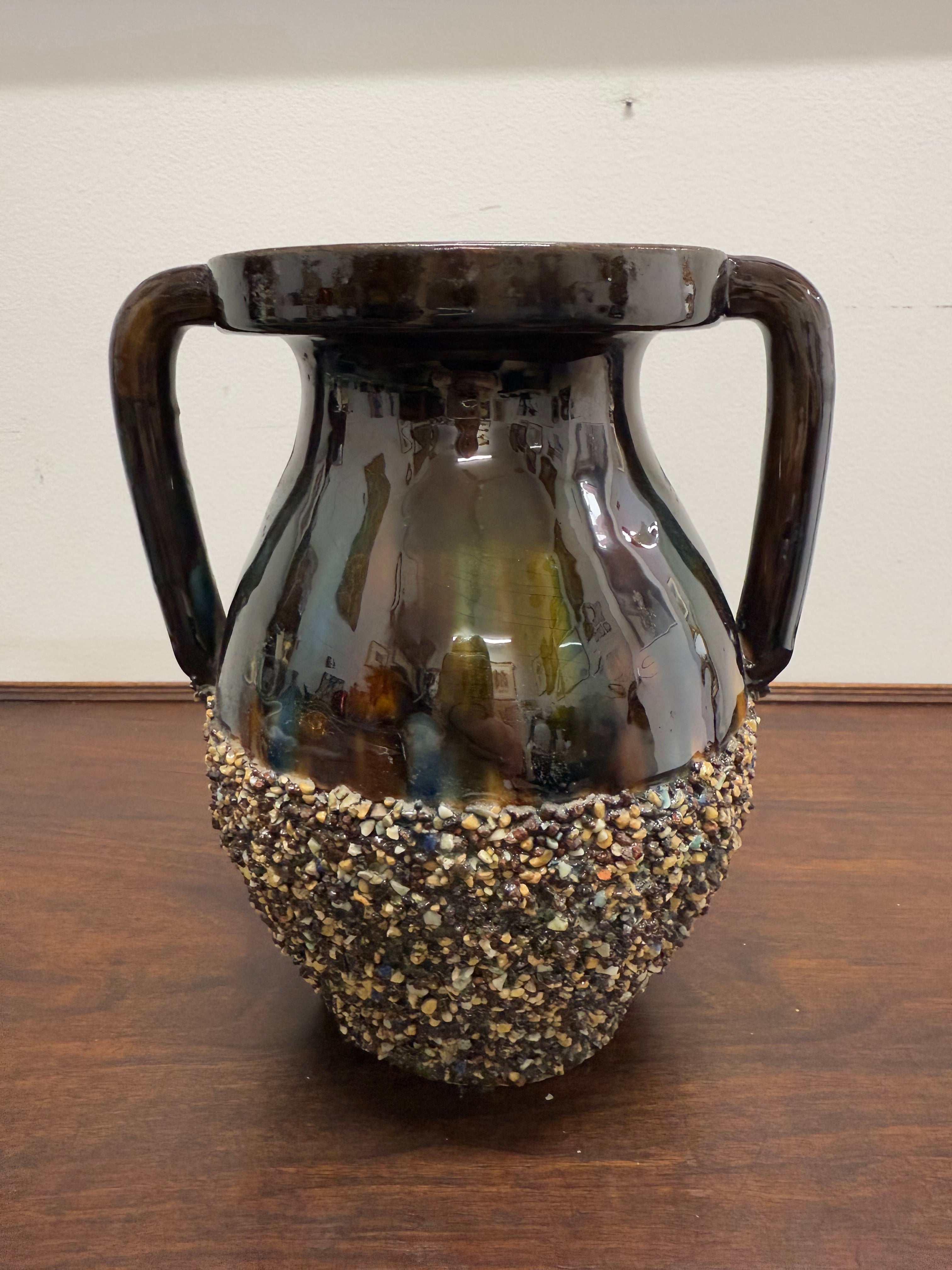 Antique French Majolica Handled Vase | Antique & Vintage | Moonee Ponds Antiques | Australia Wide Delivery