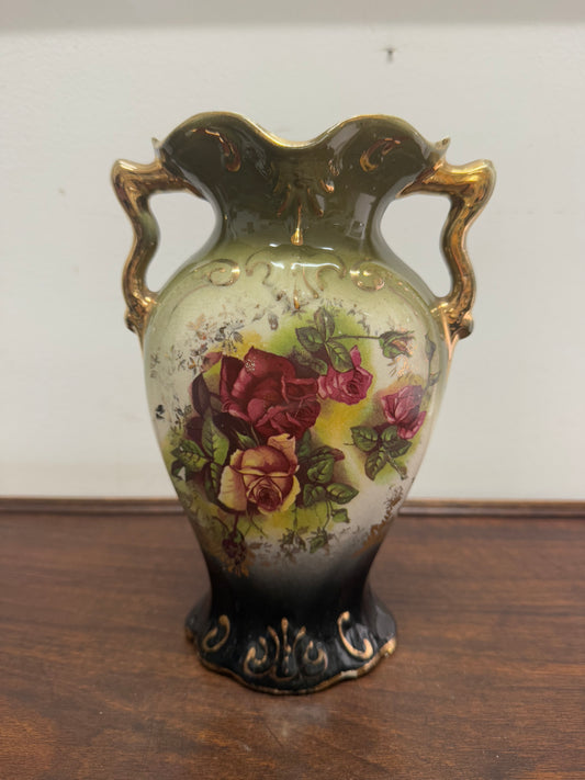 Vintage English Decorated Vase
