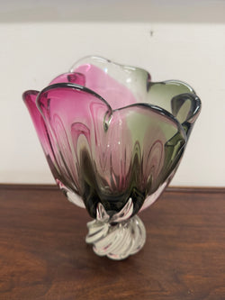 Large Vintage Murano Style Tri Colour Vase | Antique & Vintage | Moonee Ponds Antiques | Australia Wide Delivery
