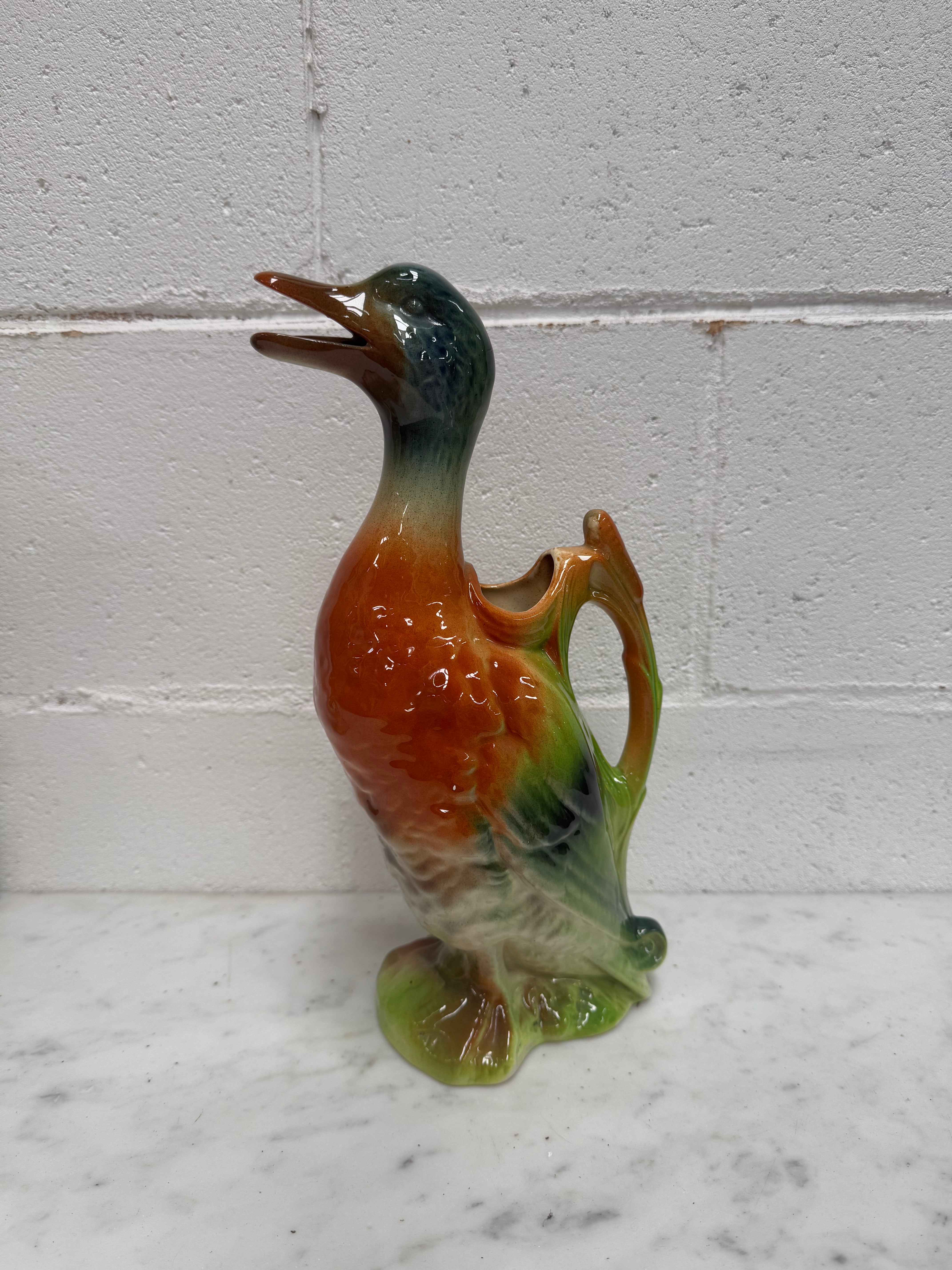 French Saint Clement Duck Pitcher | Antique & Vintage | Moonee Ponds Antiques | Australia Wide Delivery