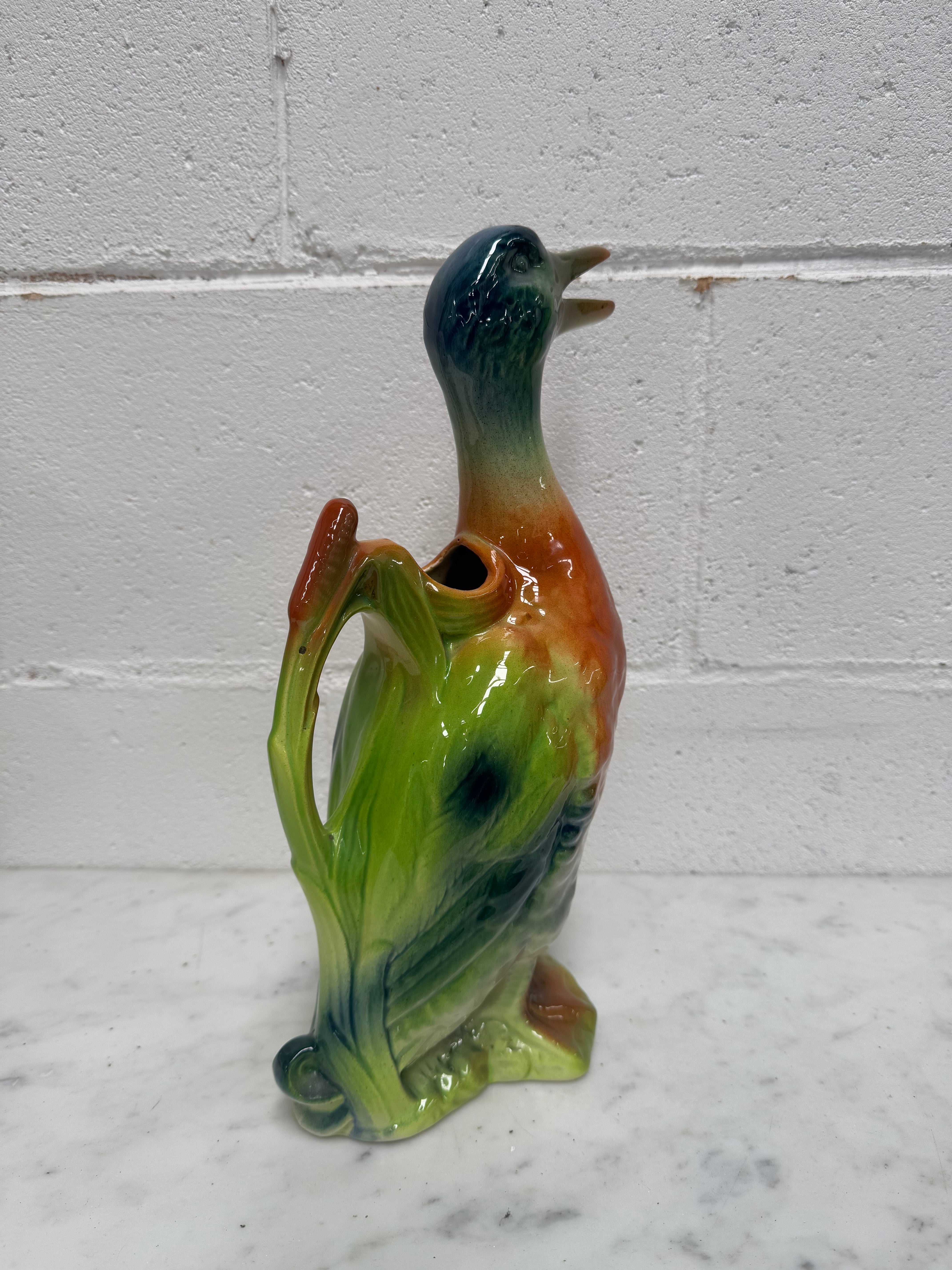 French Saint Clement Duck Pitcher | Antique & Vintage | Moonee Ponds Antiques | Australia Wide Delivery