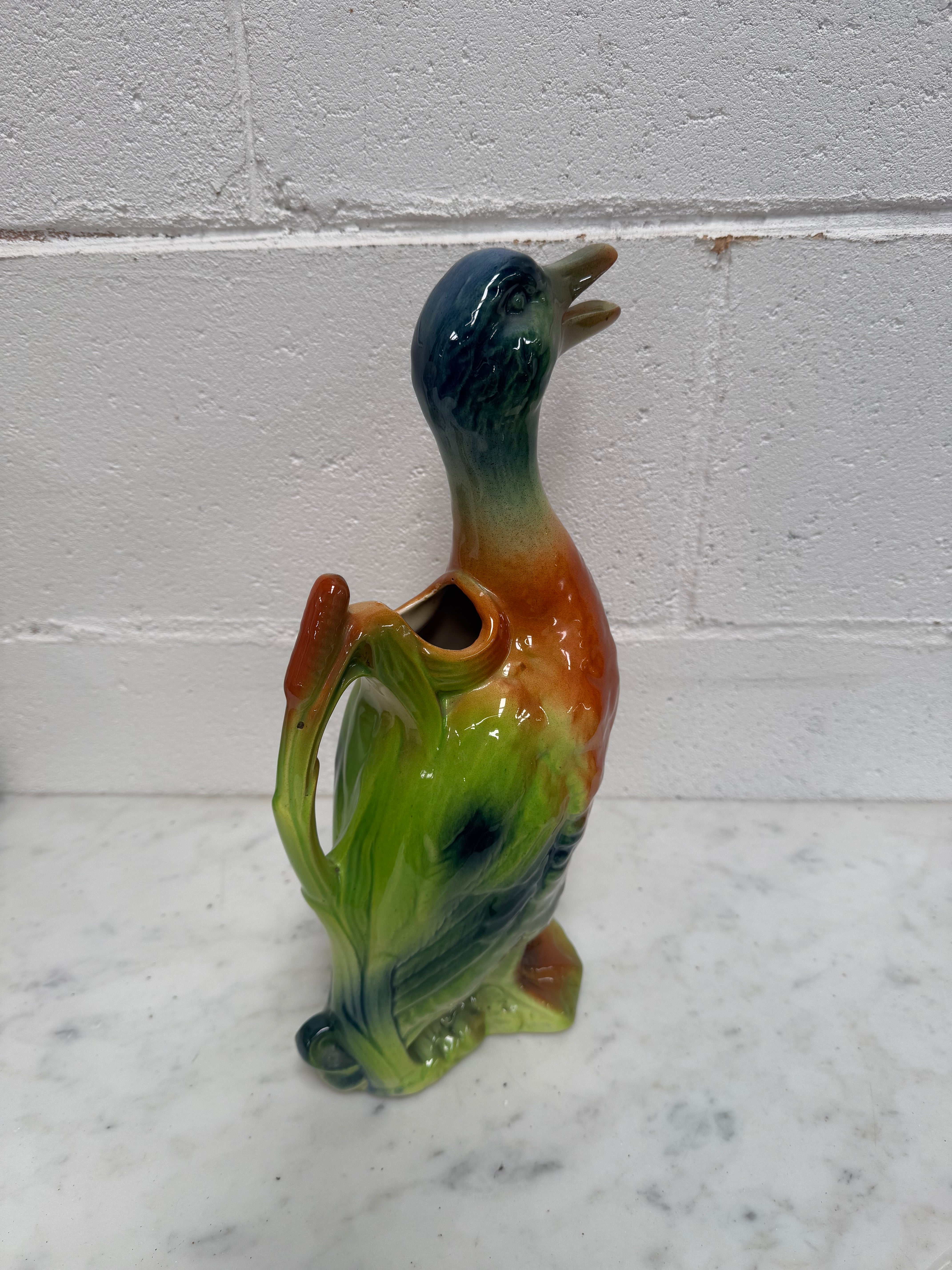 French Saint Clement Duck Pitcher | Antique & Vintage | Moonee Ponds Antiques | Australia Wide Delivery