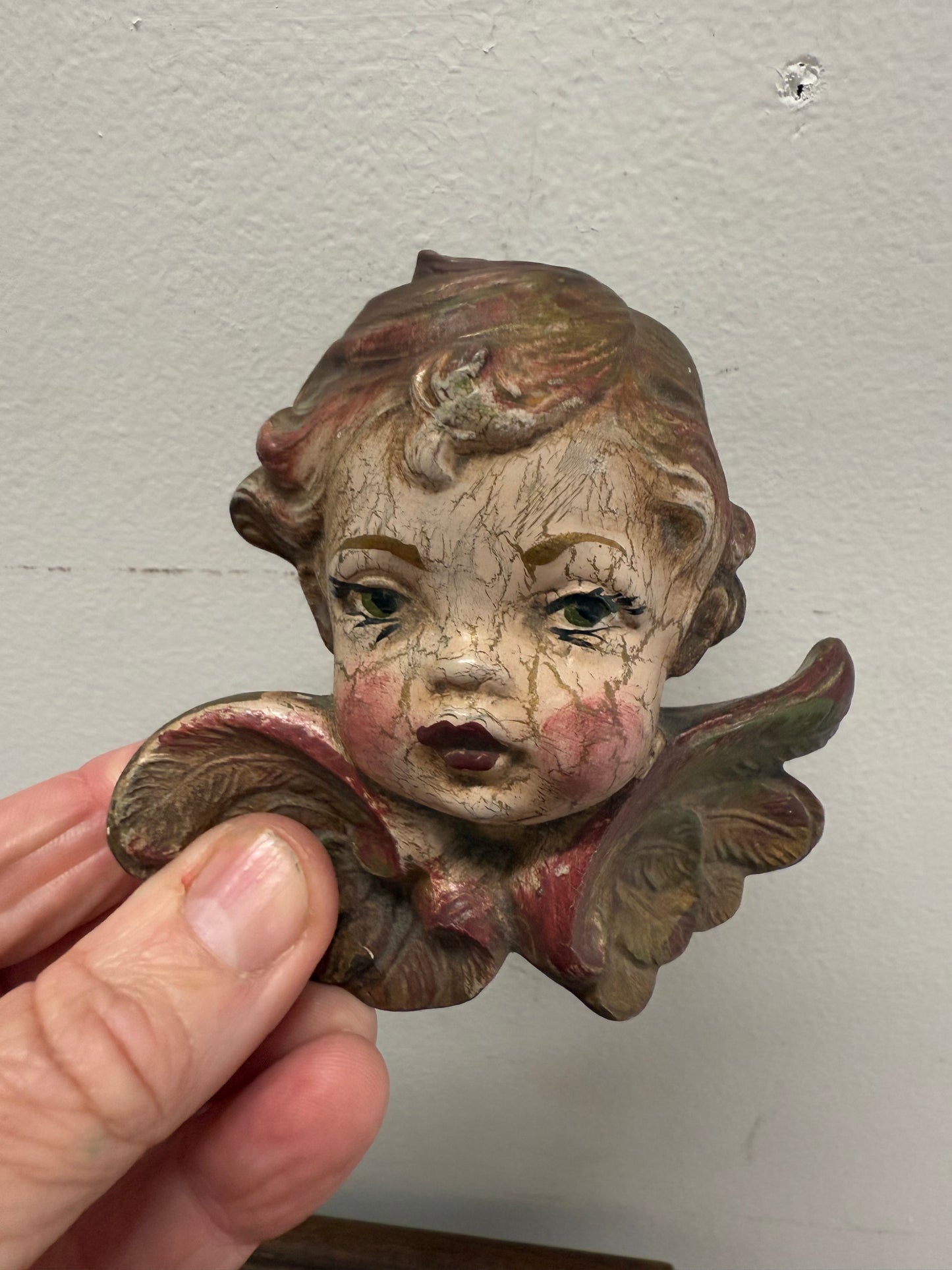 Vintage Cherub Wall Plaque