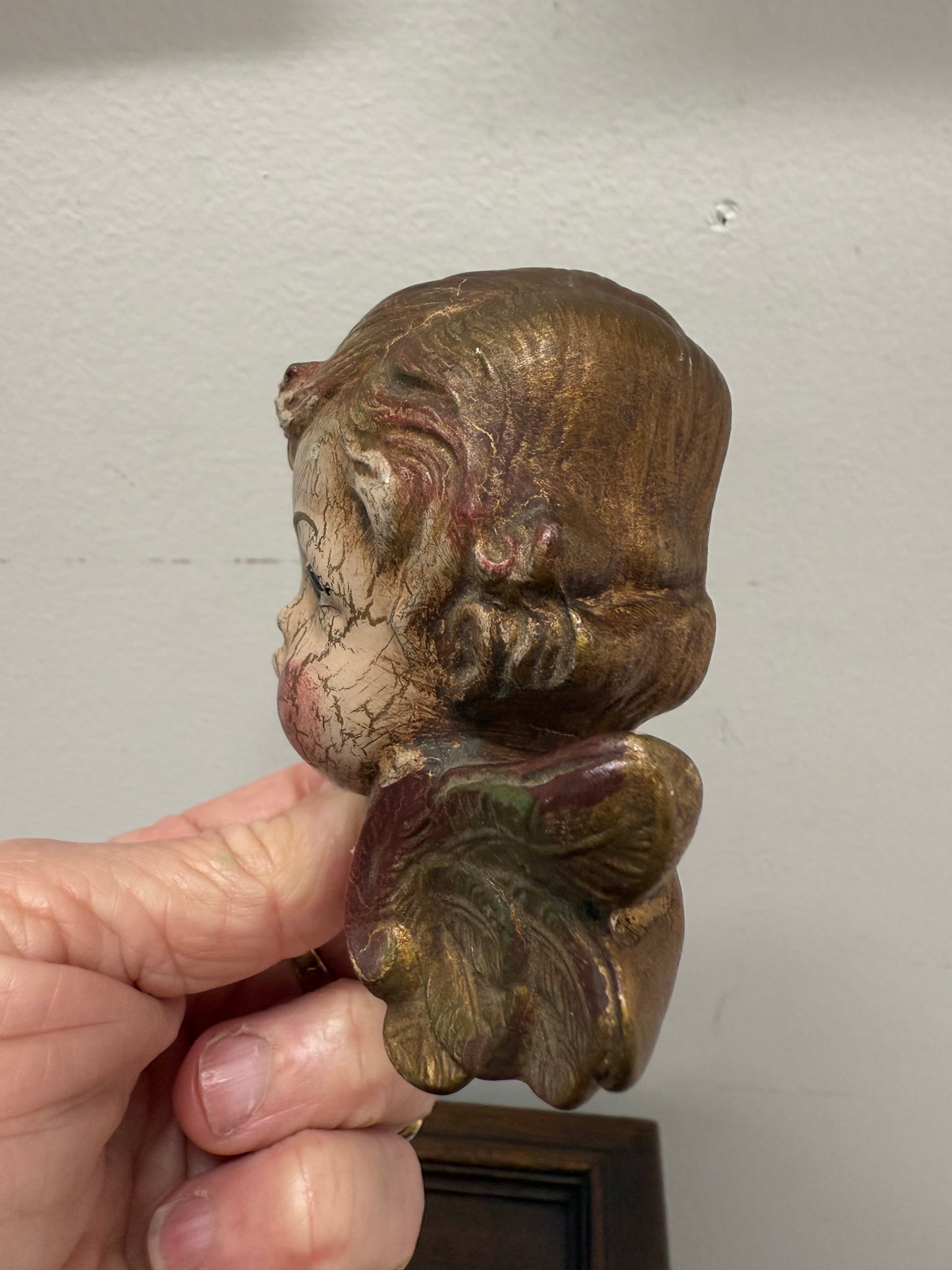 Vintage Cherub Wall Plaque