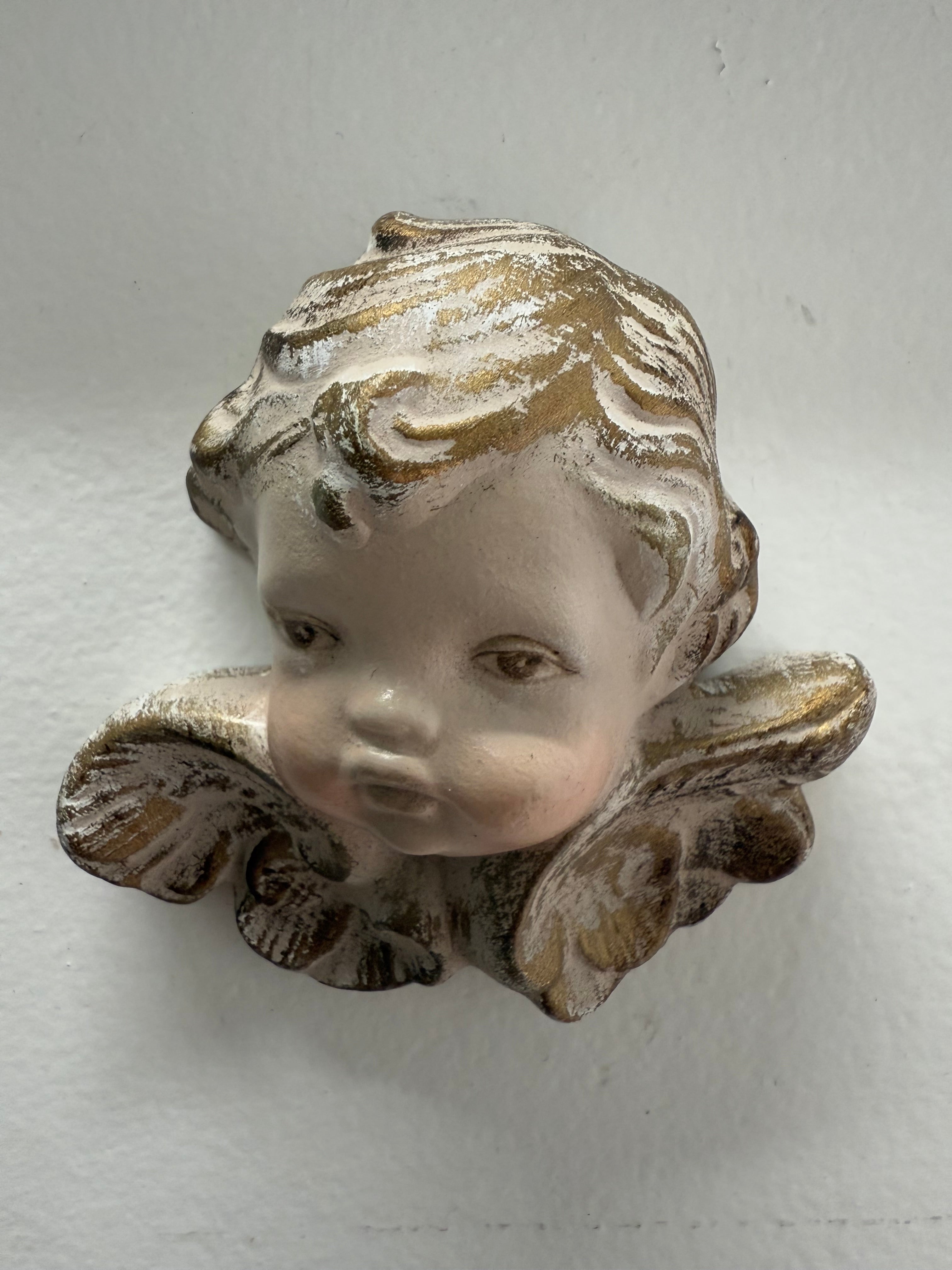 Vintage Signed Cherub Wall Plaque | Antique & Vintage | Moonee Ponds Antiques | Australia Wide Delivery