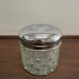 Vintage Cut Glass Vanity Jar