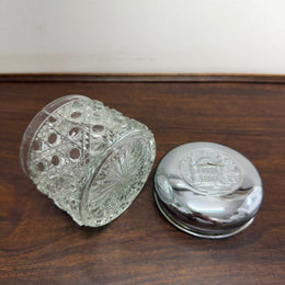 Vintage Cut Glass Vanity Jar