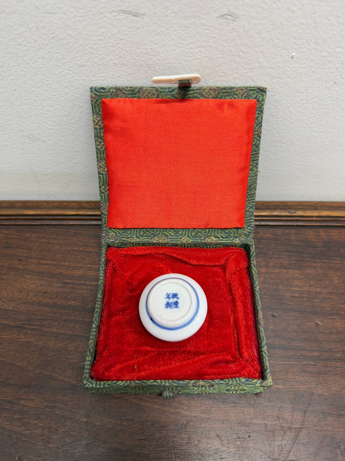 Vintage Carved Soapstone Seal "John" & Ink