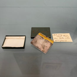 Superb Sterling Silver Twin Compartment Stamp Case