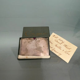 Superb Sterling Silver Twin Compartment Stamp Case