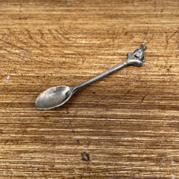 Australian Silver Kangaroo Finial Salt Spoon