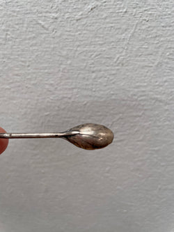 Australian Silver Kangaroo Finial Salt Spoon | Antique & Vintage | Moonee Ponds Antiques | Australia Wide Delivery