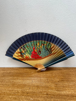 Charming Vintage Wooden Fan Painted With Spanish Dancing Scene | Antique & Vintage | Moonee Ponds Antiques | Australia Wide Delivery
