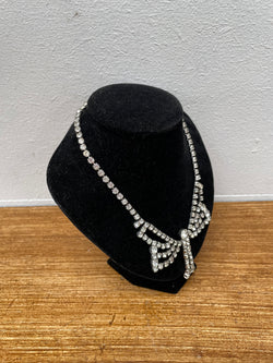 Vintage Rhinestone Bow Necklace | Antique & Vintage | Moonee Ponds Antiques | Australia Wide Delivery