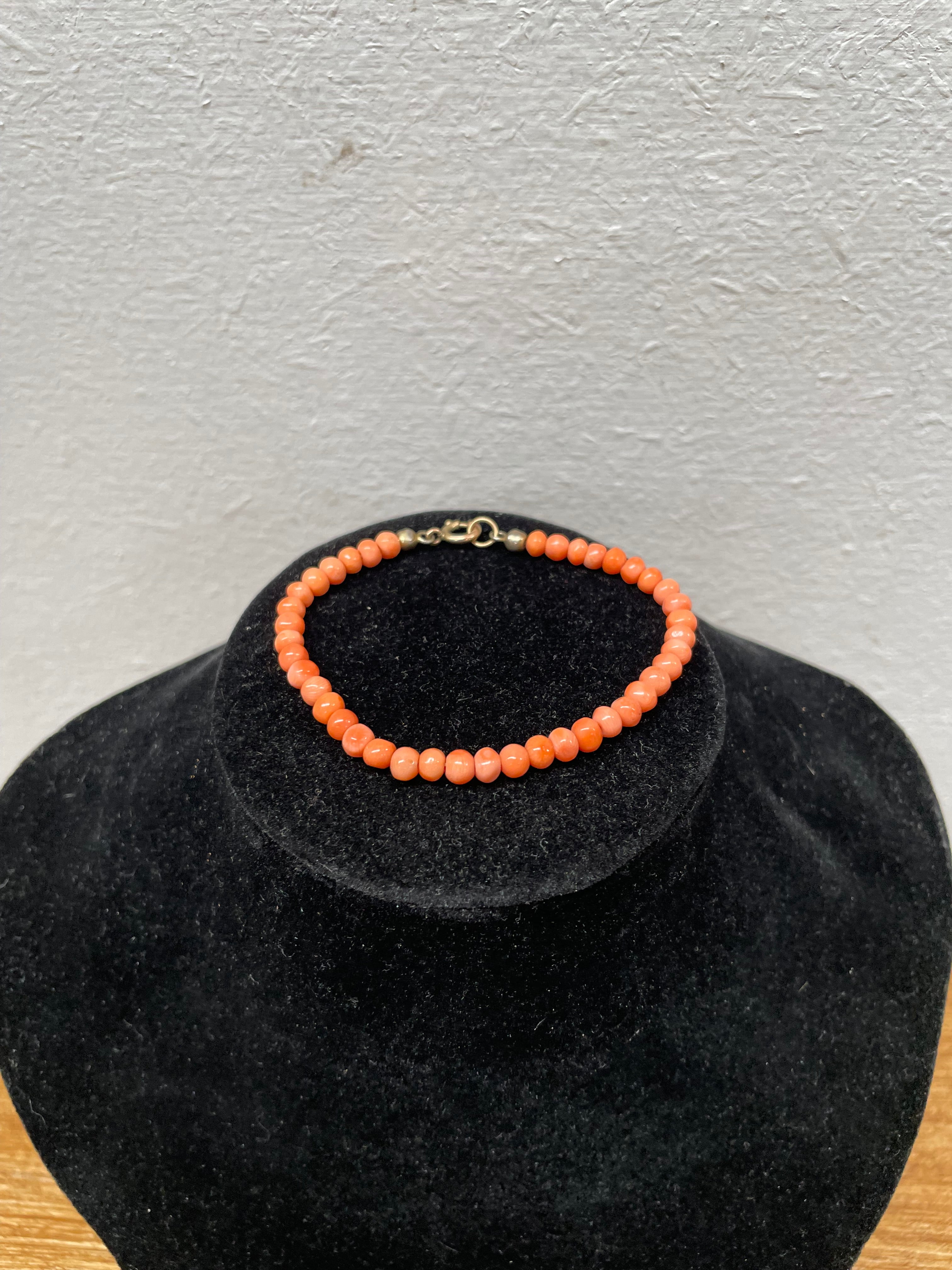 Antique Coral Bead Childs Bracelet | Antique & Vintage | Moonee Ponds Antiques | Australia Wide Delivery