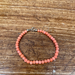 Antique Coral Bead Childs Bracelet