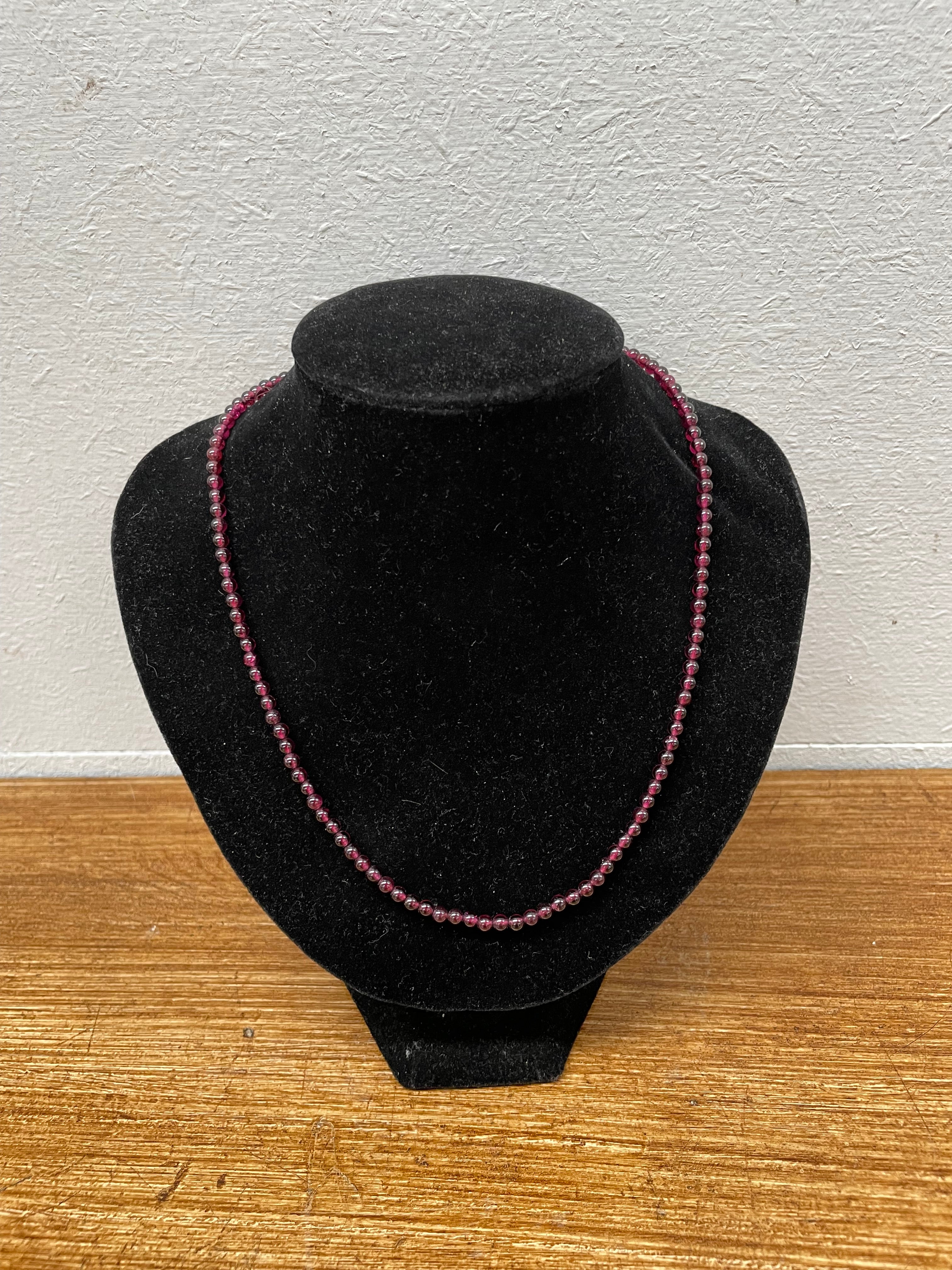 Antique Silver & Garnet Bead Necklace | Antique & Vintage | Moonee Ponds Antiques | Australia Wide Delivery