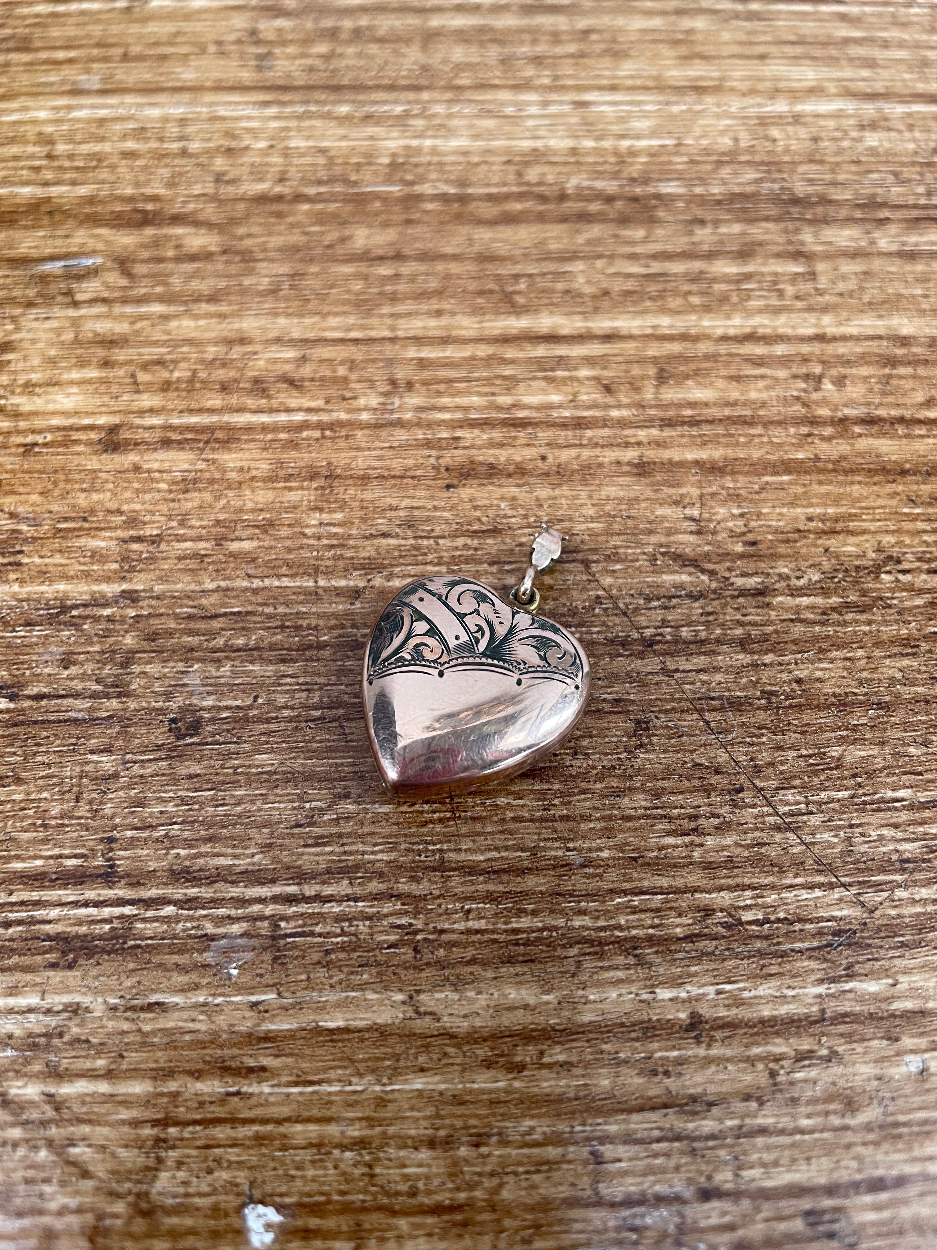 Vintage 9ct Lined Rose Gold Locket