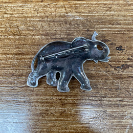 Vintage Silver Elephant Brooch