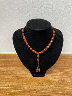 Vintage Amber Coloured Glass Worry/Prayer Beads | Antique & Vintage | Moonee Ponds Antiques | Australia Wide Delivery