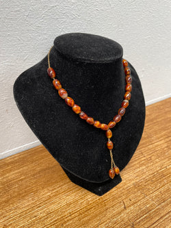 Vintage Amber Coloured Glass Worry/Prayer Beads | Antique & Vintage | Moonee Ponds Antiques | Australia Wide Delivery