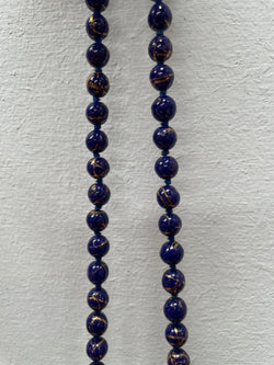 Antique Murano Blue & Gold Bead Necklace | Antique & Vintage | Moonee Ponds Antiques | Australia Wide Delivery