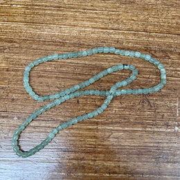 Vintage Caved Jade Bead Necklace