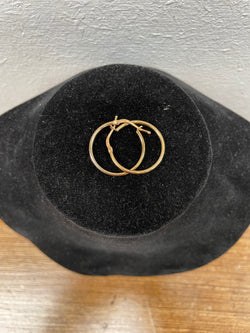Pair Of Vintage 9 Carat Over Silver Hoop Earrings | Antique & Vintage | Moonee Ponds Antiques | Australia Wide Delivery