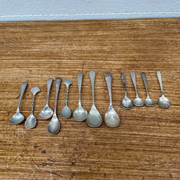 Collection of Antique & Vintage Salt Spoons