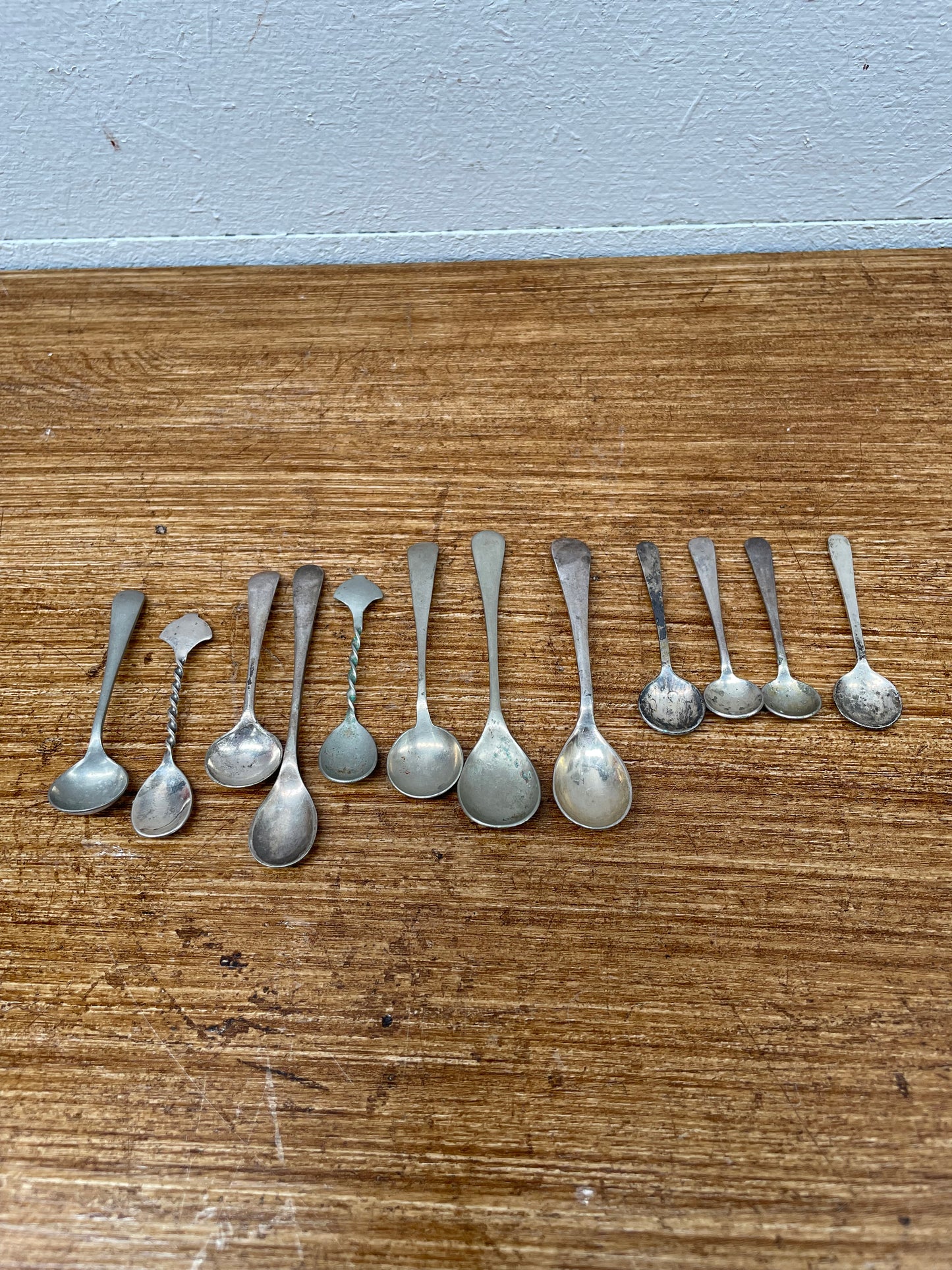 Collection of Antique & Vintage Salt Spoons