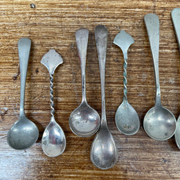 Collection of Antique & Vintage Salt Spoons