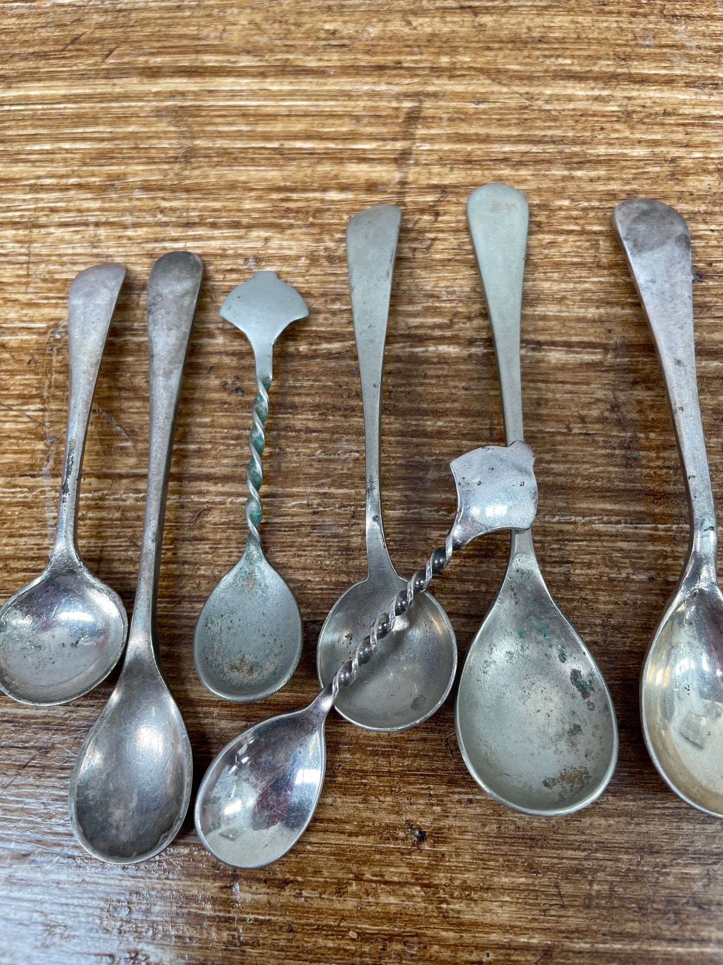 Collection of Antique & Vintage Salt Spoons