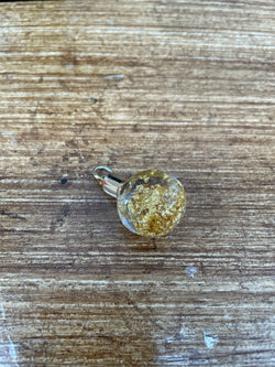 Vintage Pendant Glass Bottle With 24k Gold Flakes | Antique & Vintage | Moonee Ponds Antiques | Australia Wide Delivery