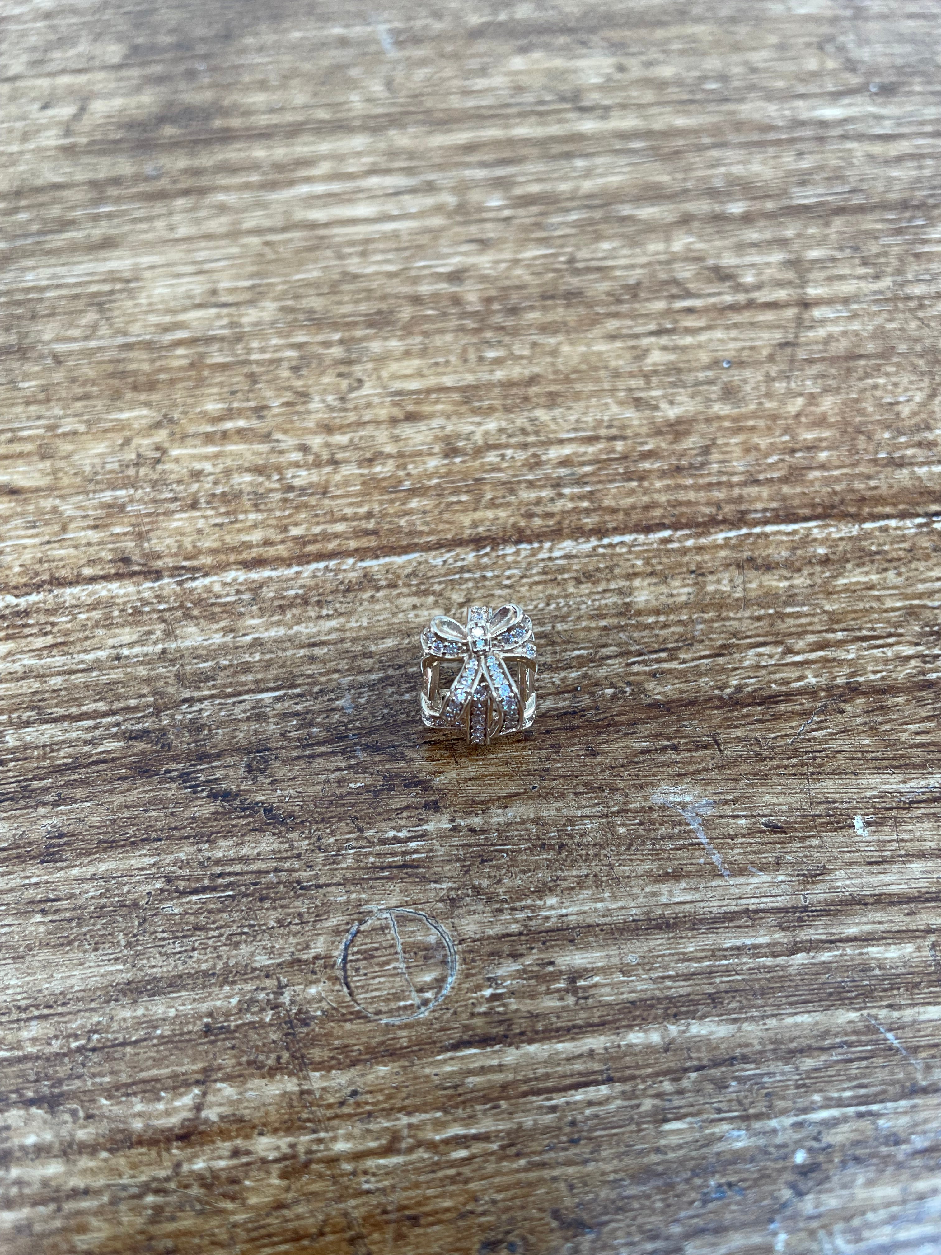 Pandora 14K Gold All Wrapped Up Charm | Antique & Vintage | Moonee Ponds Antiques | Australia Wide Delivery