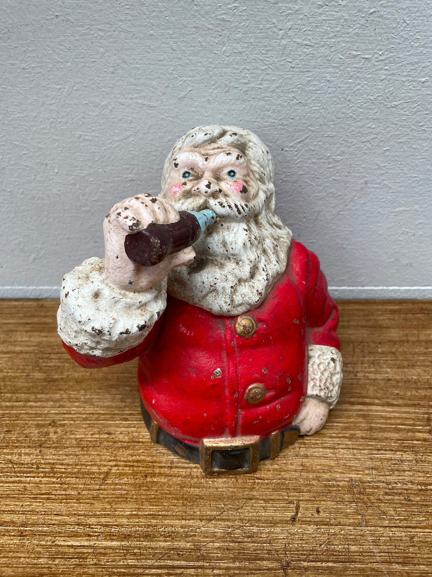 Antique Santa Claus Cast Iron Money Bank