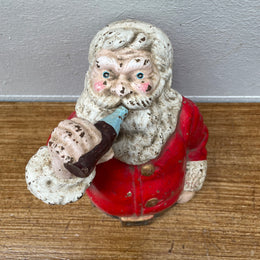 Antique Santa Claus Cast Iron Money Bank