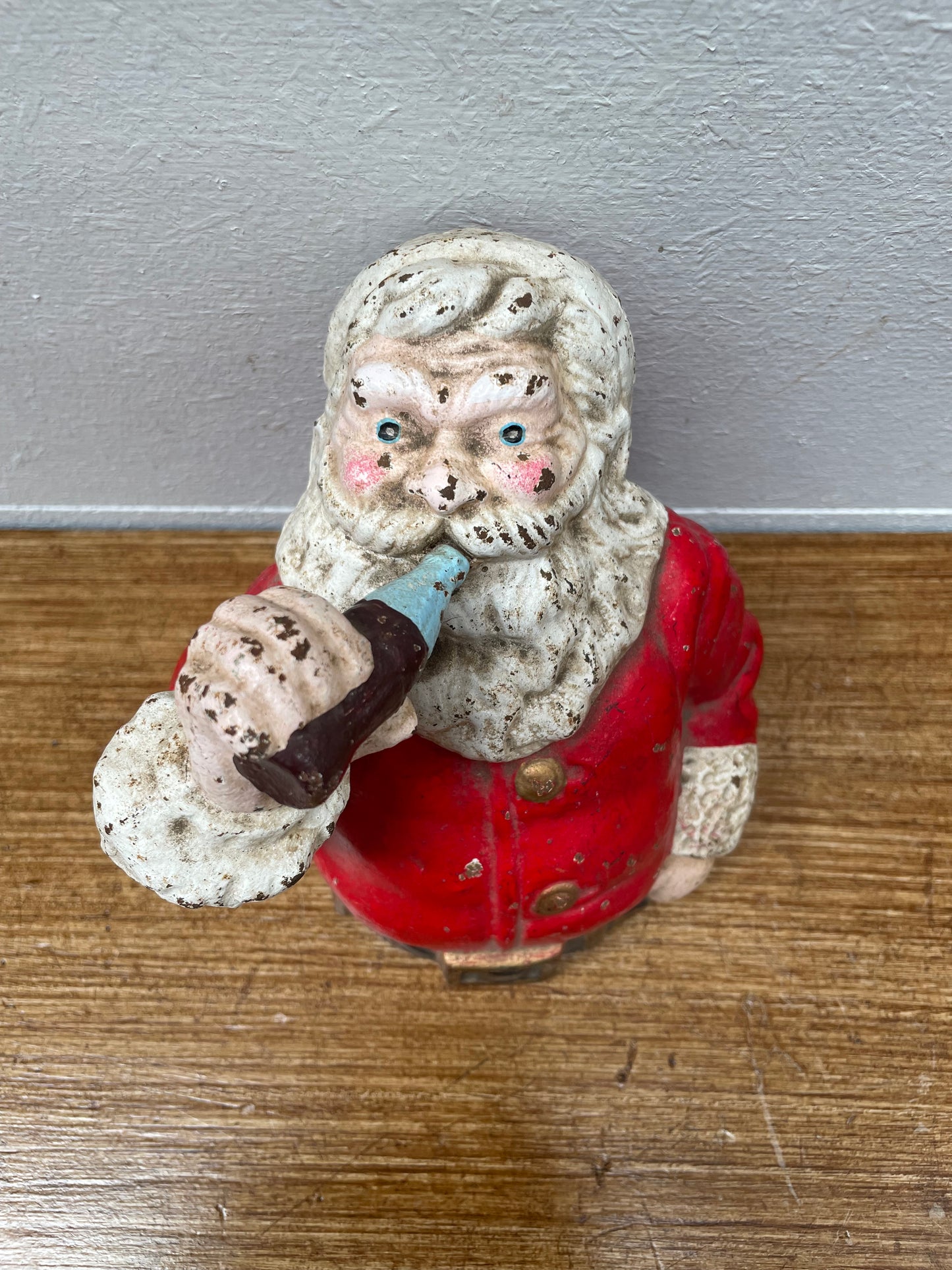 Antique Santa Claus Cast Iron Money Bank