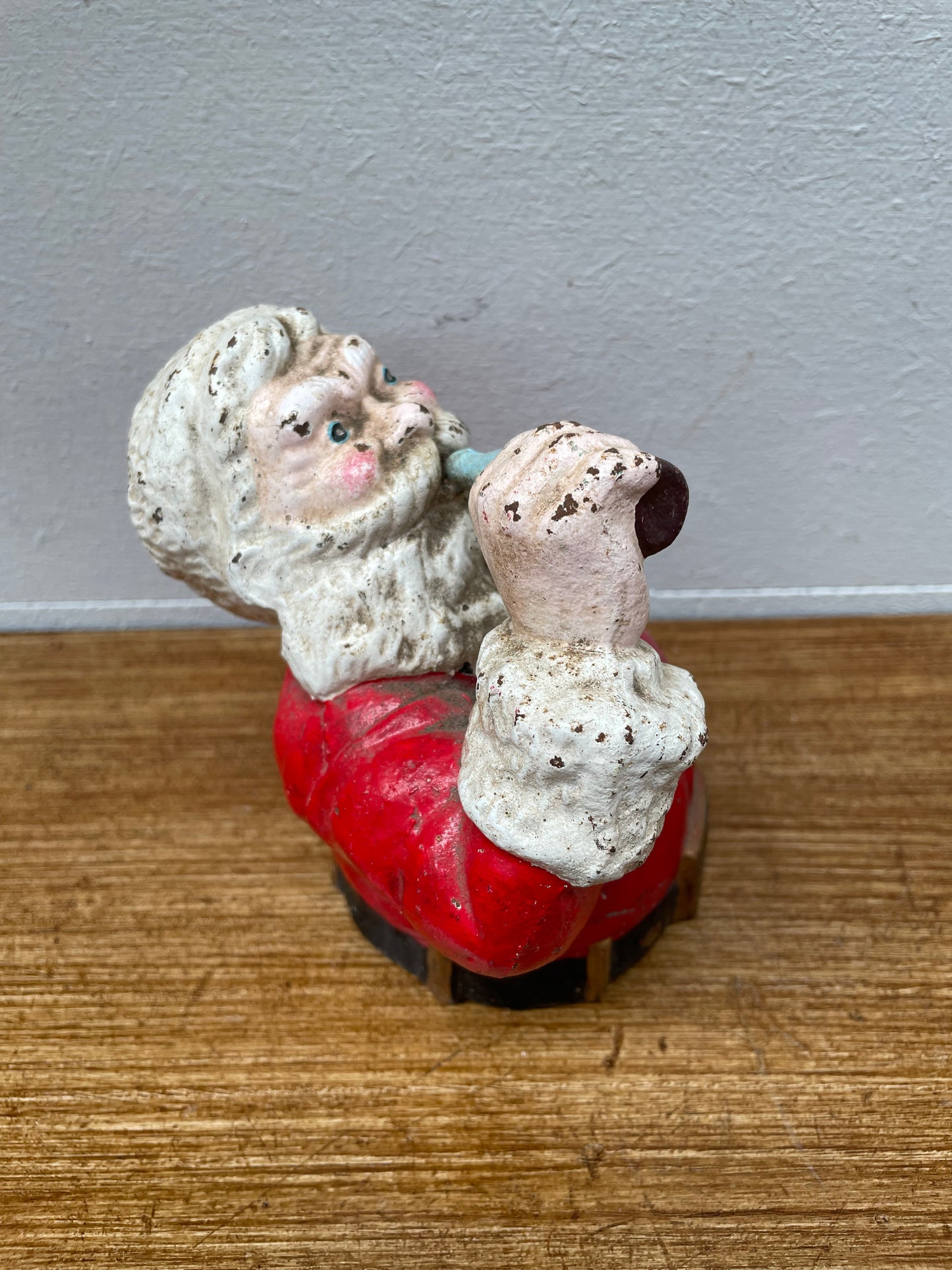 Antique Santa Claus Cast Iron Money Bank