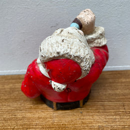 Antique Santa Claus Cast Iron Money Bank