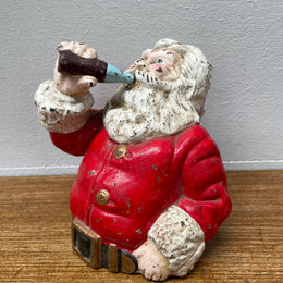 Antique Santa Claus Cast Iron Money Bank