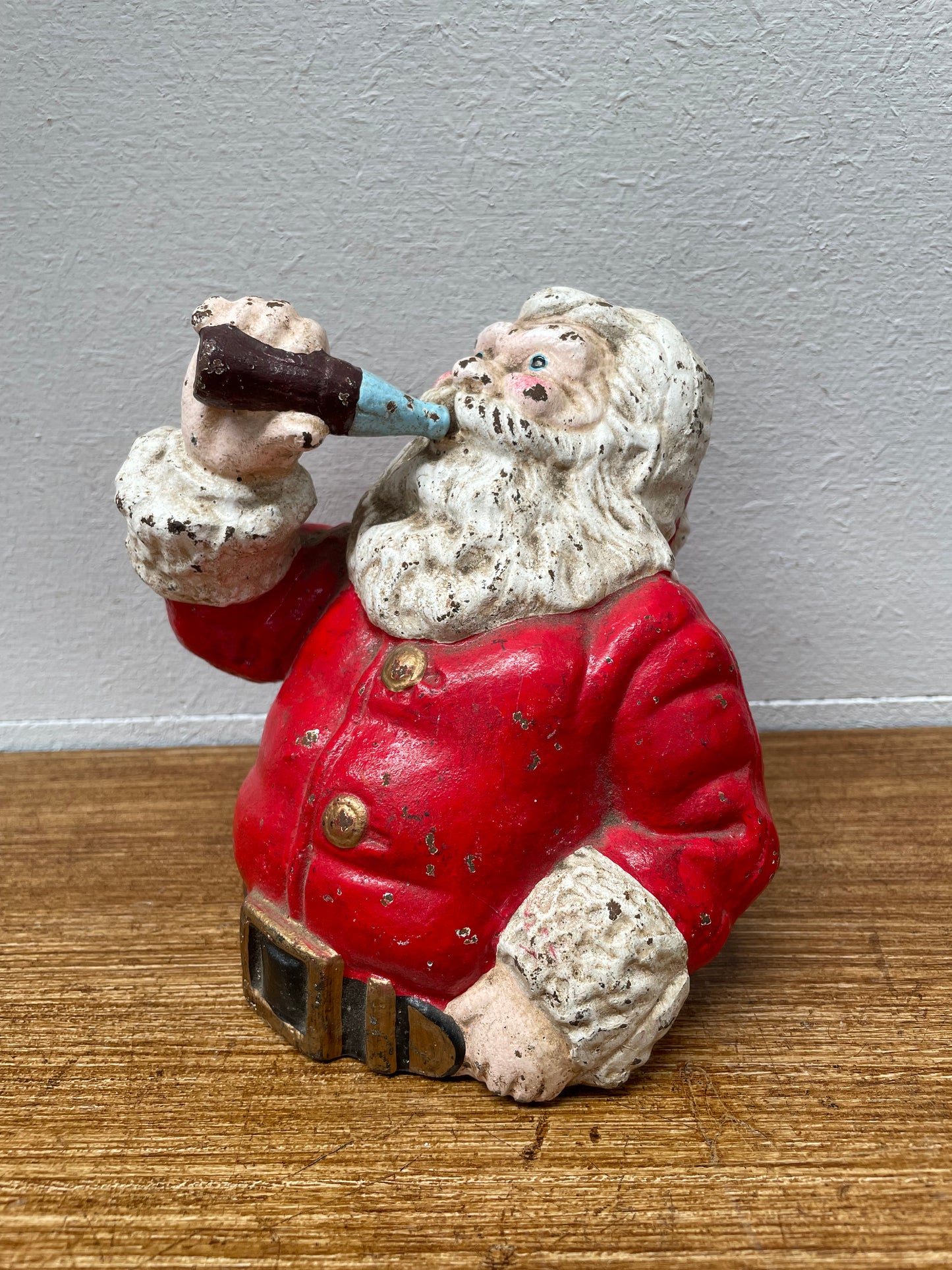 Antique Santa Claus Cast Iron Money Bank