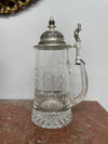 Vintage Crystal and Pewter Beer Mug/stein | Antique & Vintage | Moonee Ponds Antiques | Australia Wide Delivery