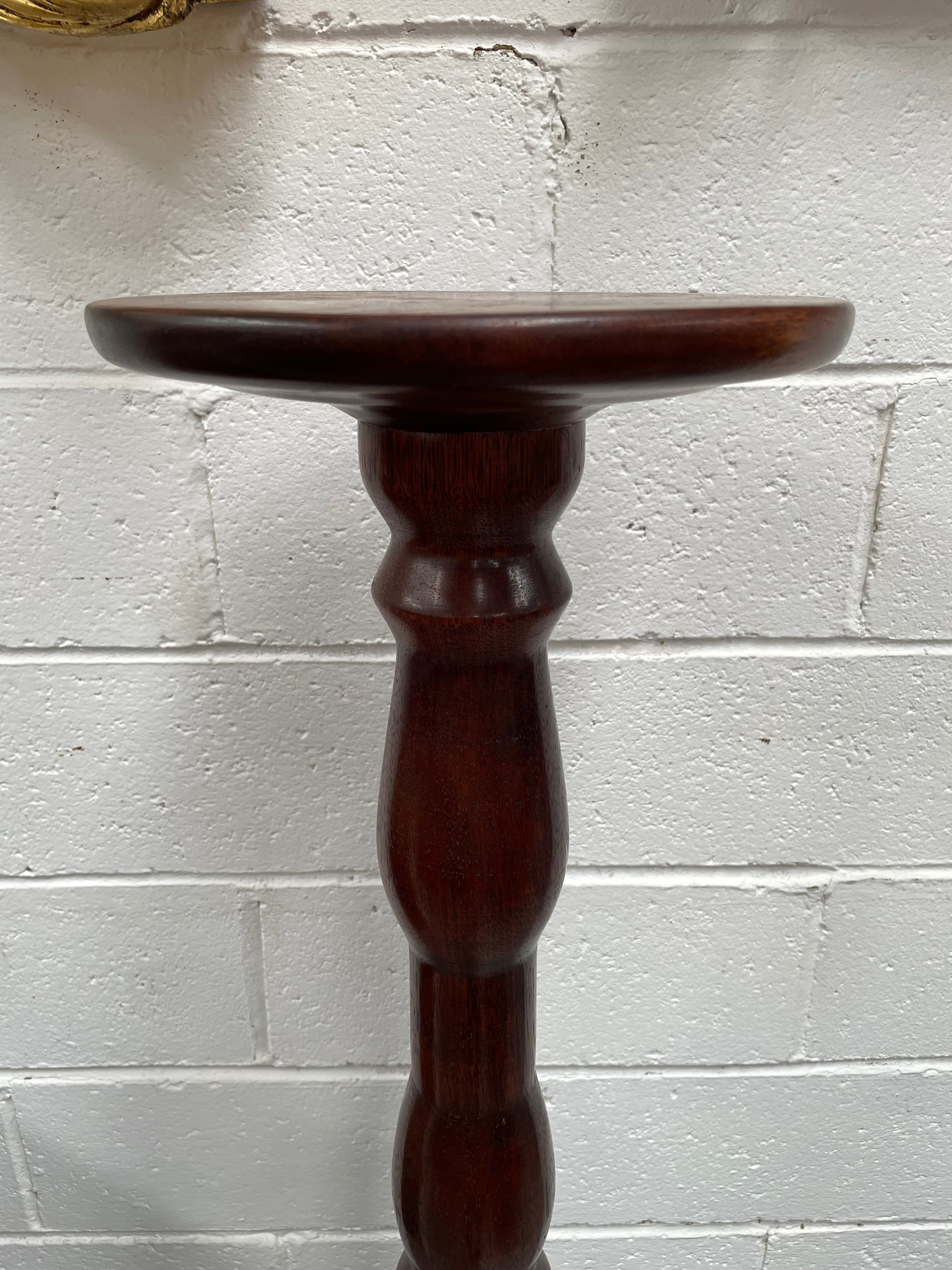 Australian Mahogany Turned Pedestal | Antique & Vintage | Moonee Ponds Antiques | Australia Wide Delivery