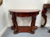 Very Attractive Half Round Mahogany Side Table | Antique & Vintage | Moonee Ponds Antiques | Australia Wide Delivery