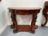 Very Attractive Half Round Mahogany Side Table | Antique & Vintage | Moonee Ponds Antiques | Australia Wide Delivery
