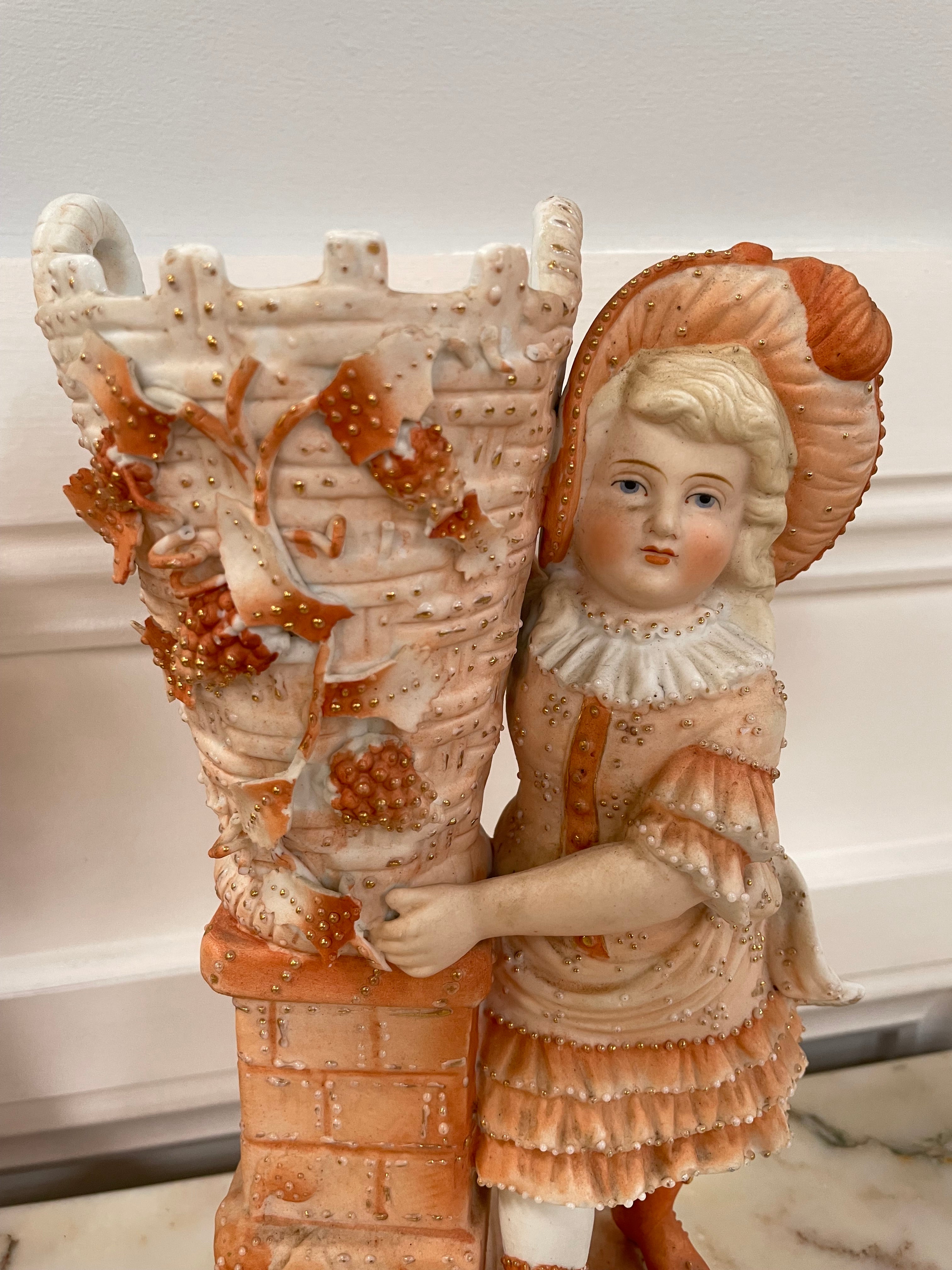 Pair of Late Victorian Bisque Figures | Antique & Vintage | Moonee Ponds Antiques | Australia Wide Delivery