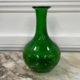 Victorian Mary Gregory Green Vase