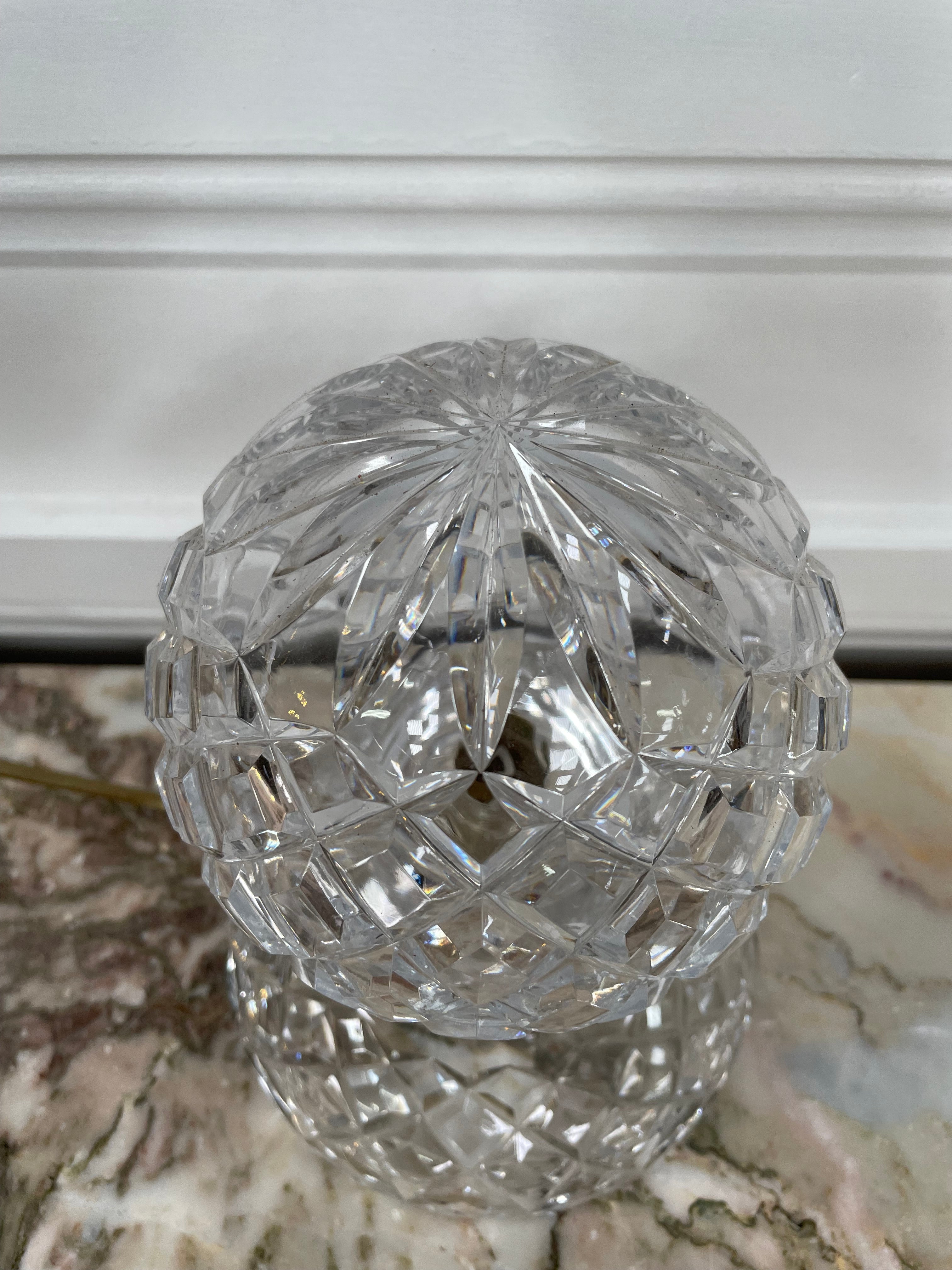 Fabulous Vintage Crystal Round Lamp | Antique & Vintage | Moonee Ponds Antiques | Australia Wide