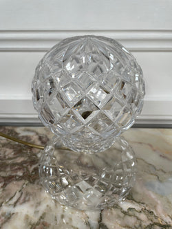Fabulous Vintage Crystal Round Lamp | Antique & Vintage | Moonee Ponds Antiques | Australia Wide Delivery