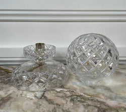 Fabulous Vintage Crystal Round Lamp | Antique & Vintage | Moonee Ponds Antiques | Australia Wide Delivery